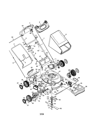 21" 3-in-1 smart-speed mower