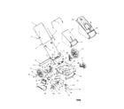 Bolens 11A-546I763 rear and side discharge mower diagram