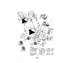 MTD 410 THRU 429 21" rear discharge push mower diagram