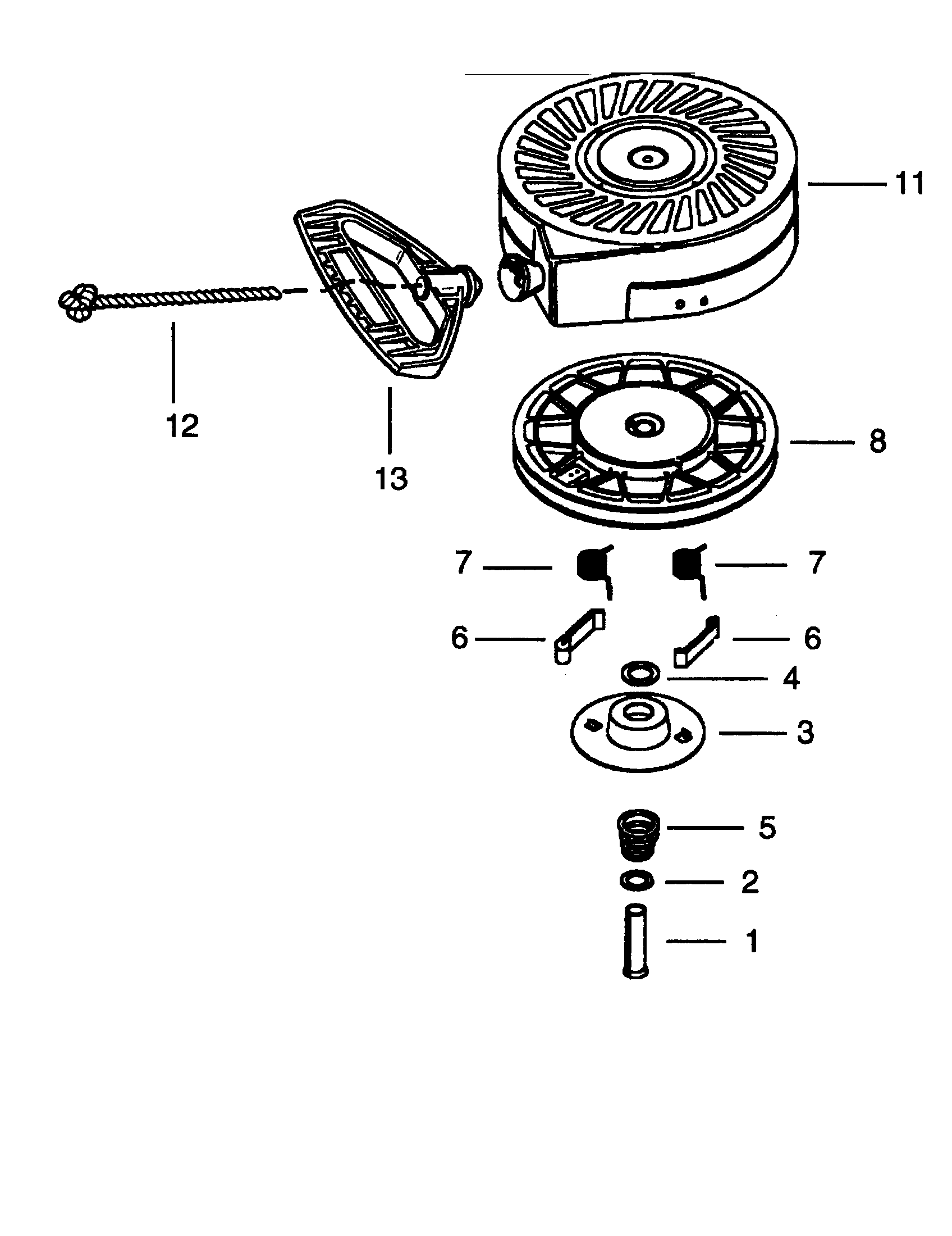 Recoil starter (optional)