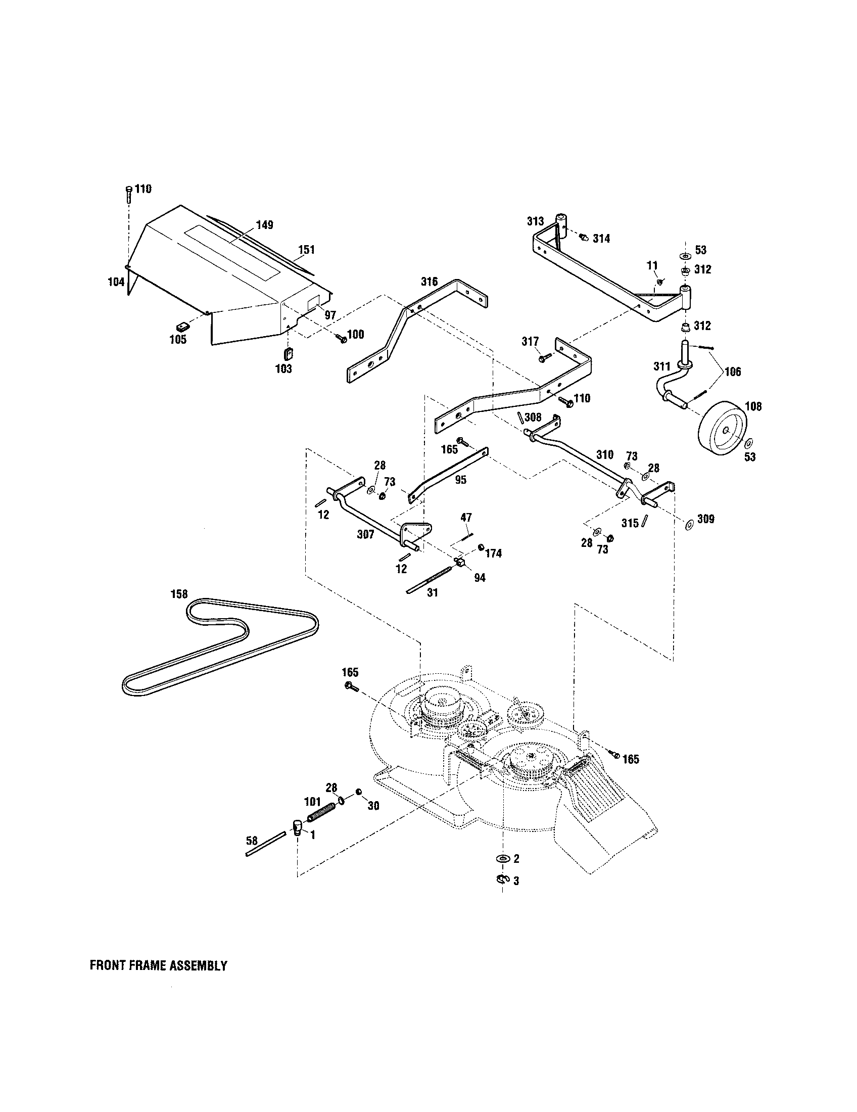 Front frame assembly
