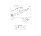 Briggs & Stratton 120400 (0023-0242) cylinder head/valve gasket set diagram