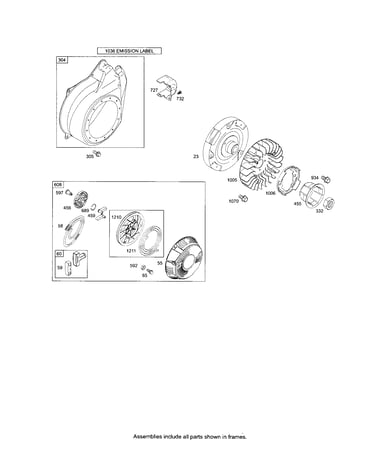 Blower housing/motor-starter