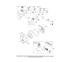 Briggs & Stratton 205412-0188-E1 fuel tank/rewind stater diagram