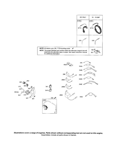 Wire-stop/alternator