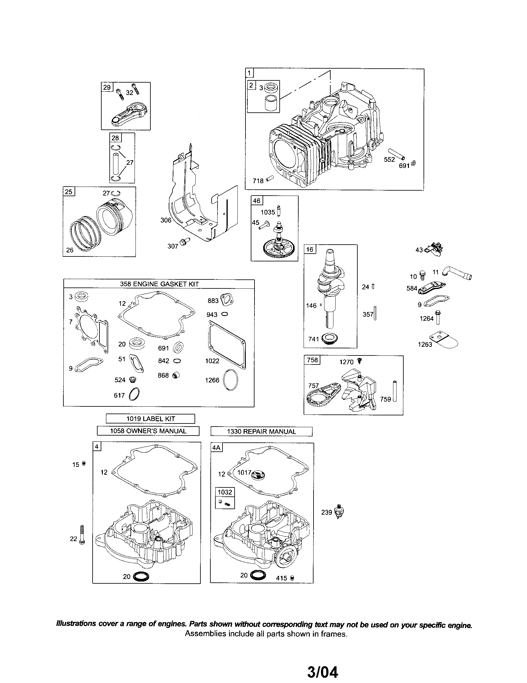 Cylinder/crankshaft