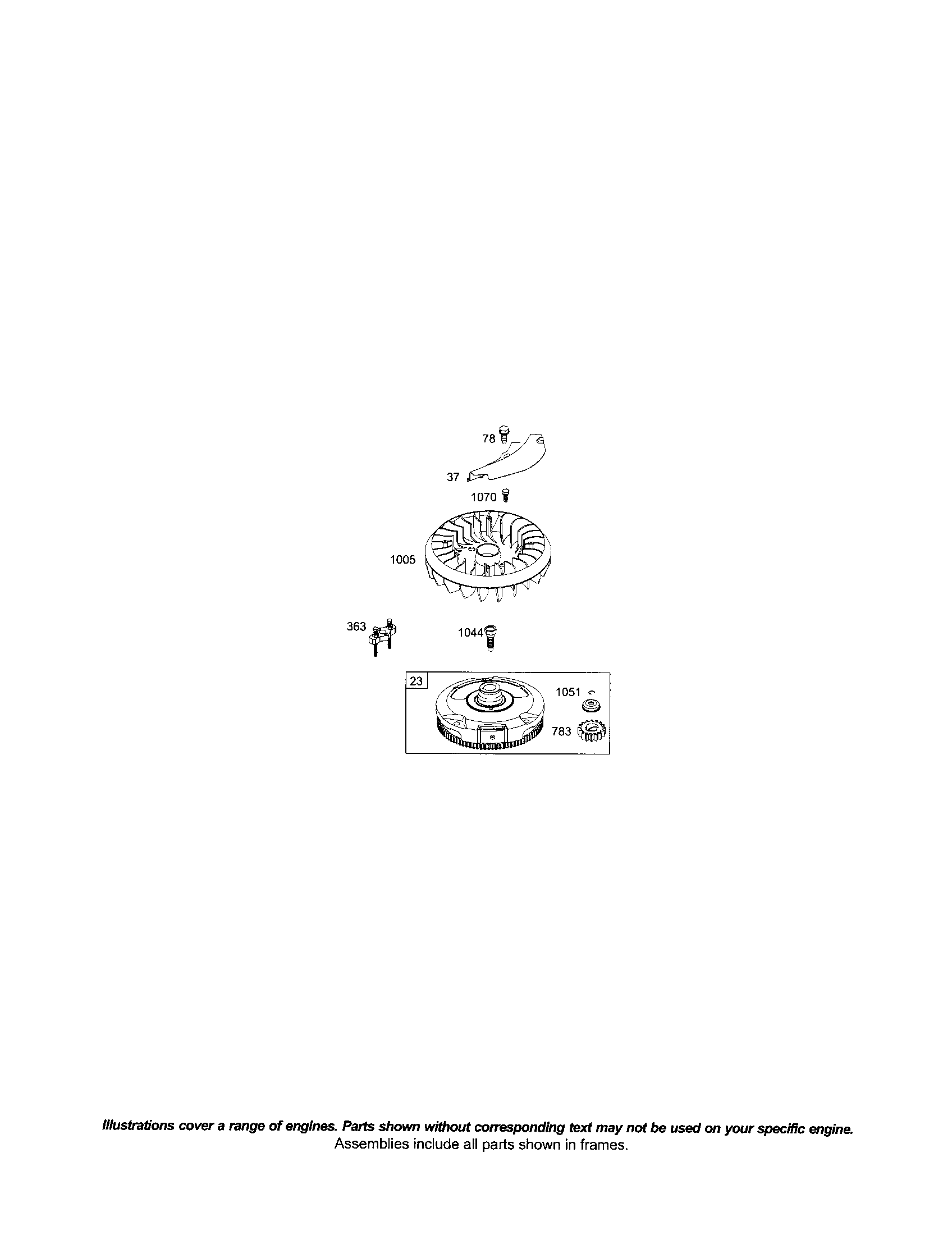 Flywheel/fan flywheel