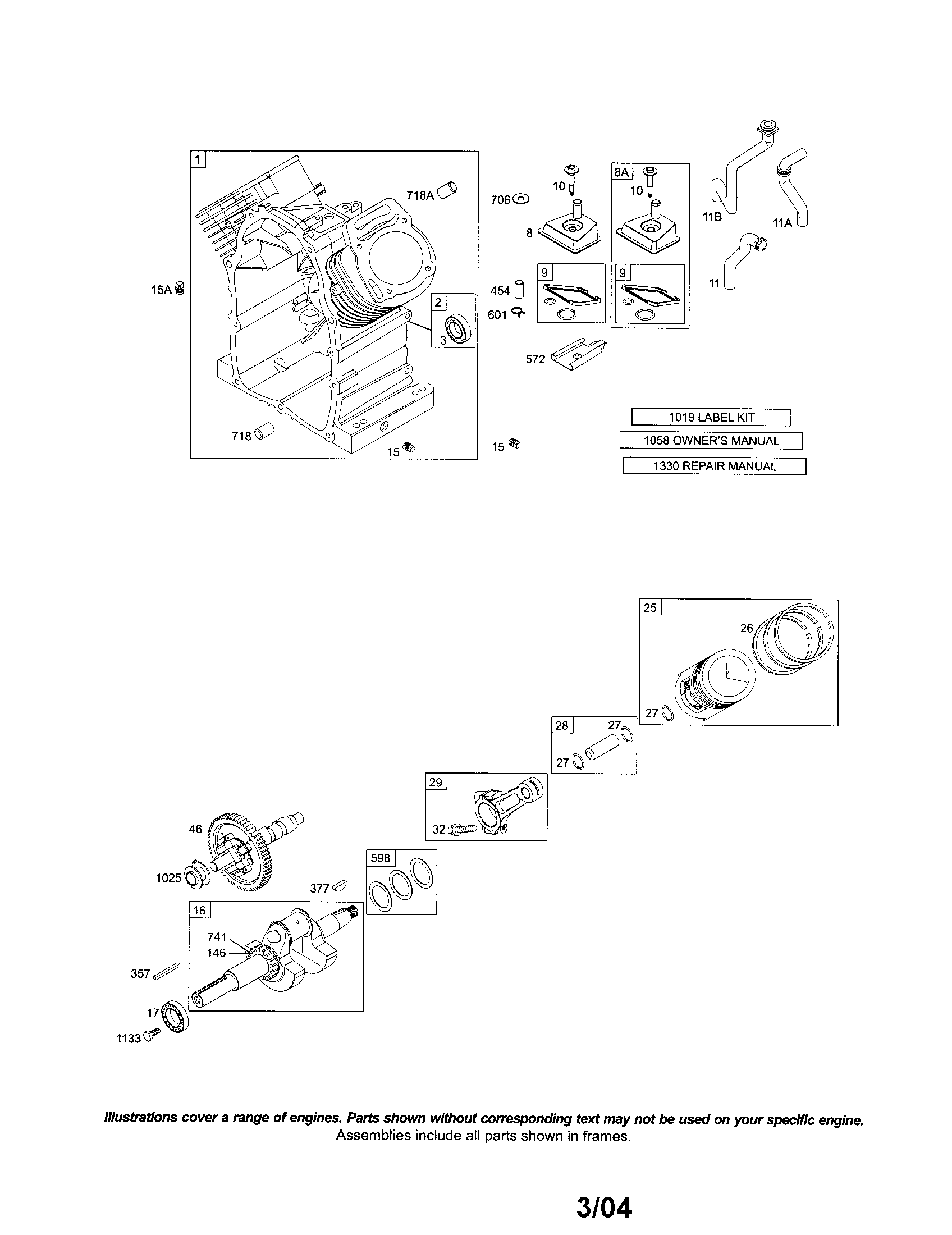 Cylinder/crankshaft