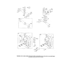 Briggs & Stratton 350445-1401-E1 manifold-intake/crankcase cover diagram