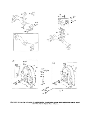 Manifold-intake/crankcase cover