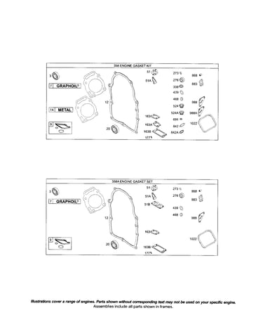 Engine gasket set