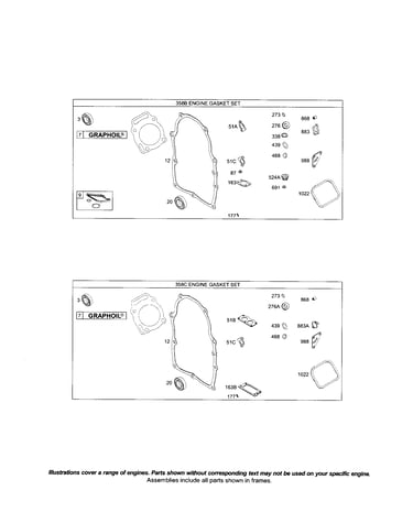 Engine gasket set