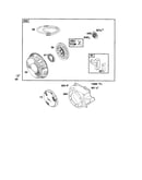 Starter rewind/housing blower