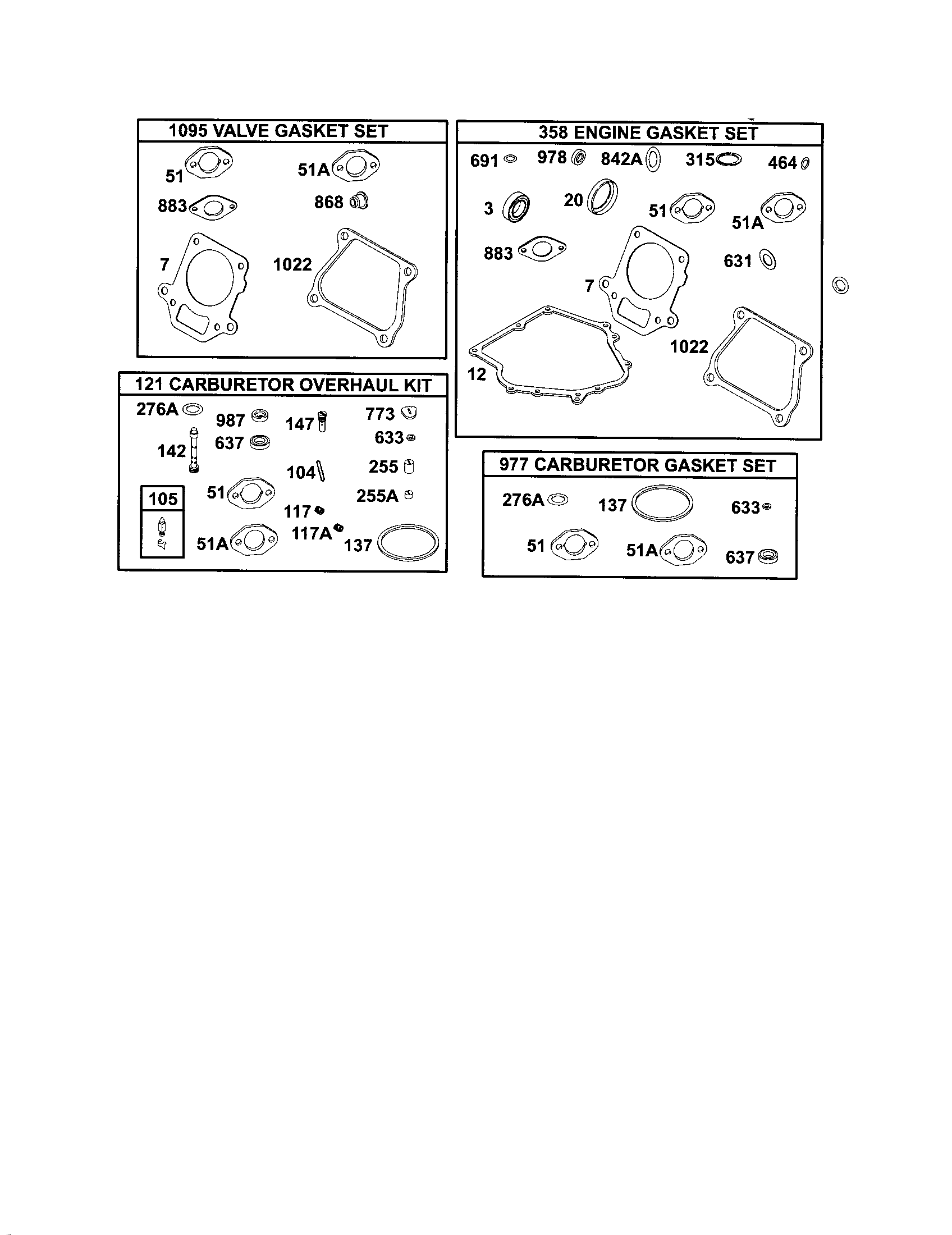 GASKET SETS/OVERHAUL KIT