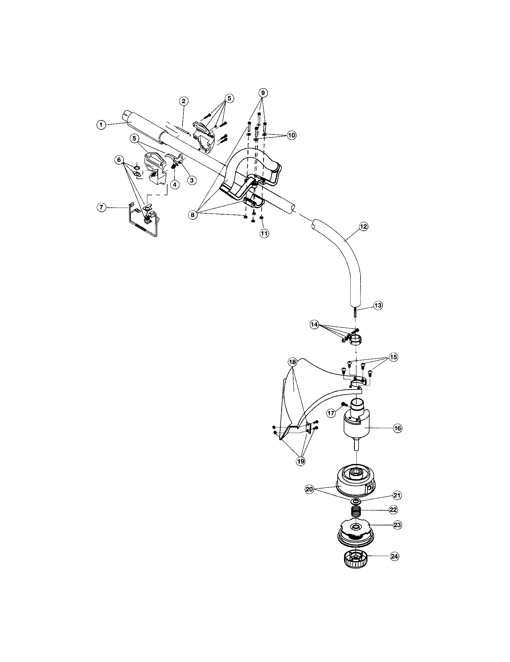 Boom/trimmer (bump head)