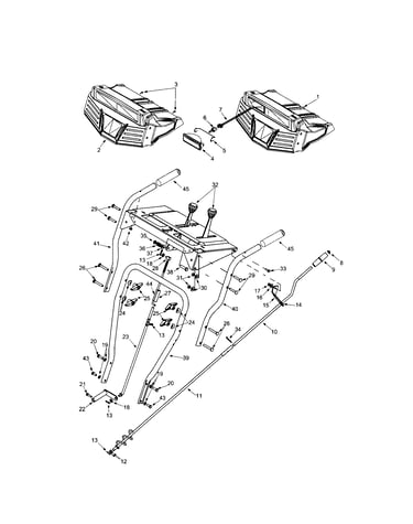 Handle panel/shift arm