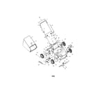 Troybilt 11A-436A766 mulching mower assembly diagram