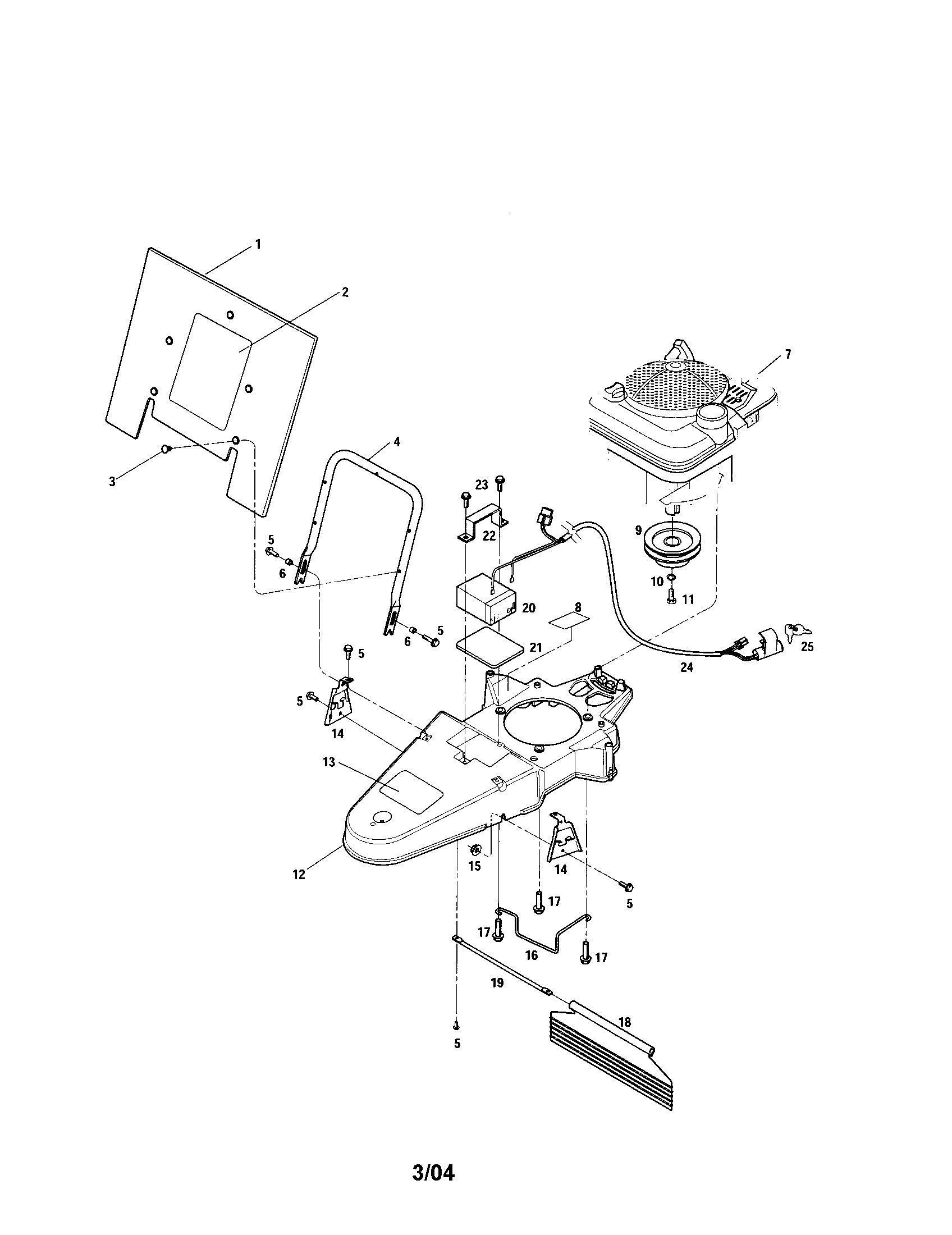 Hood/engine/deck