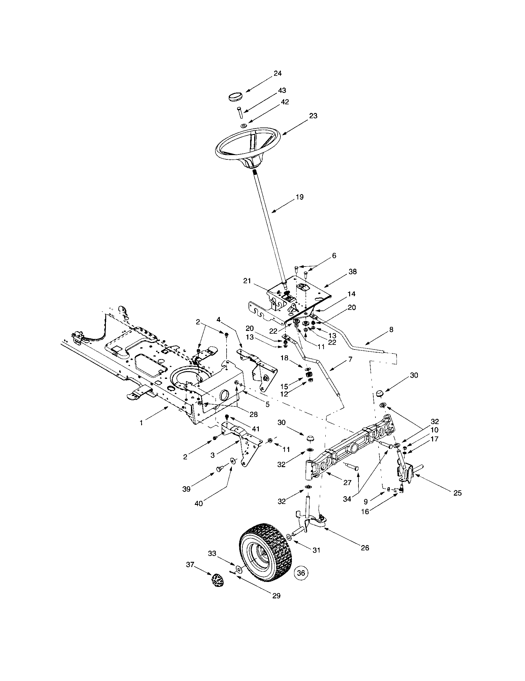 Steering section