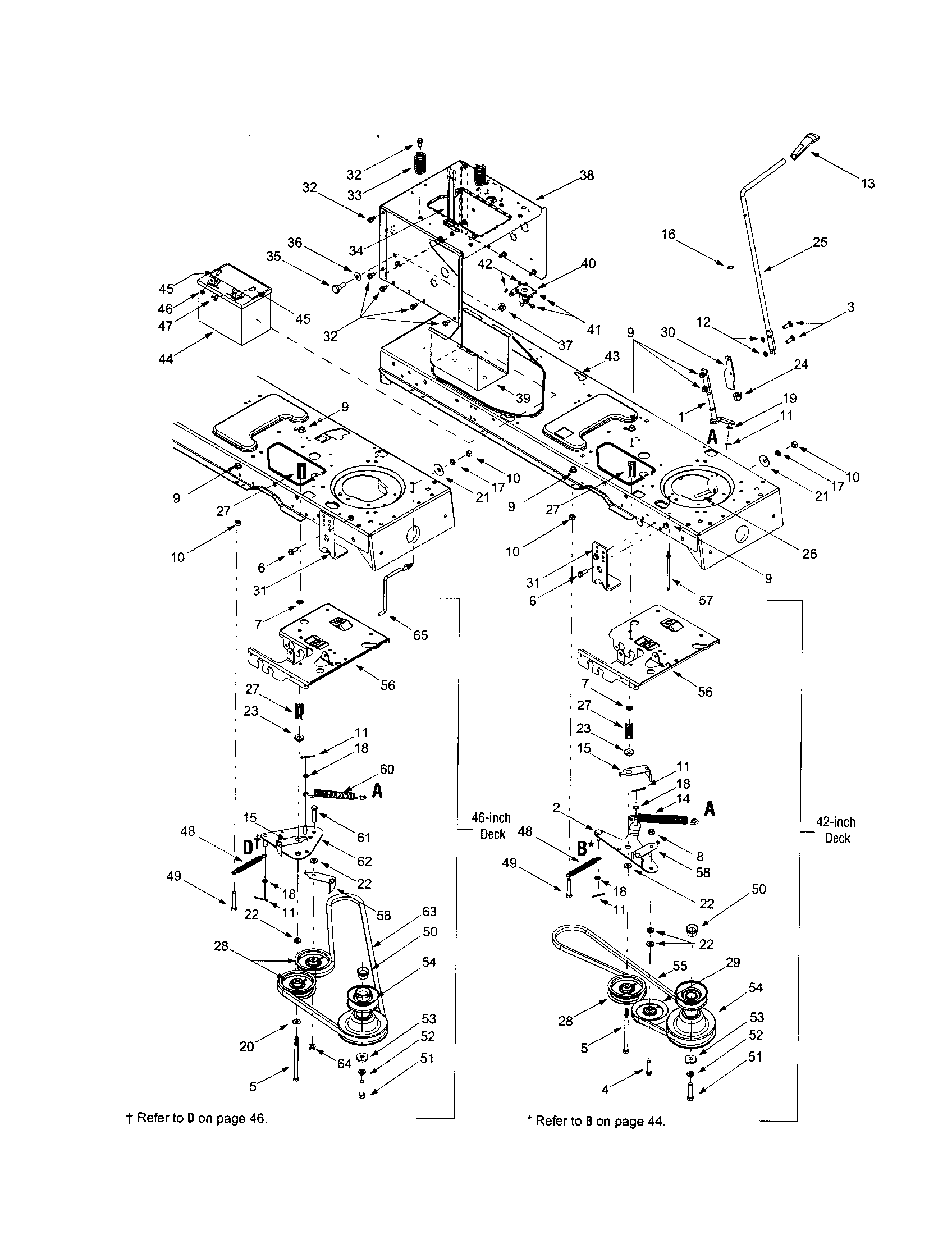 FRAME WITH MANUAL PTO