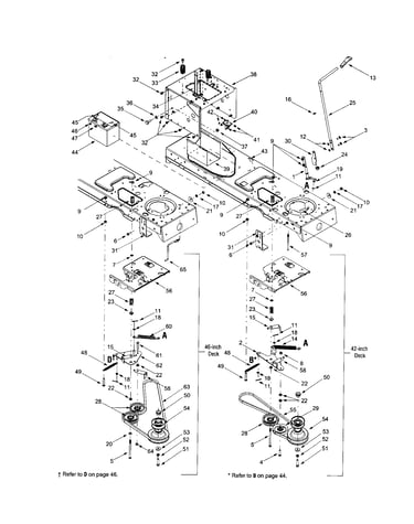 Frame with manual pto