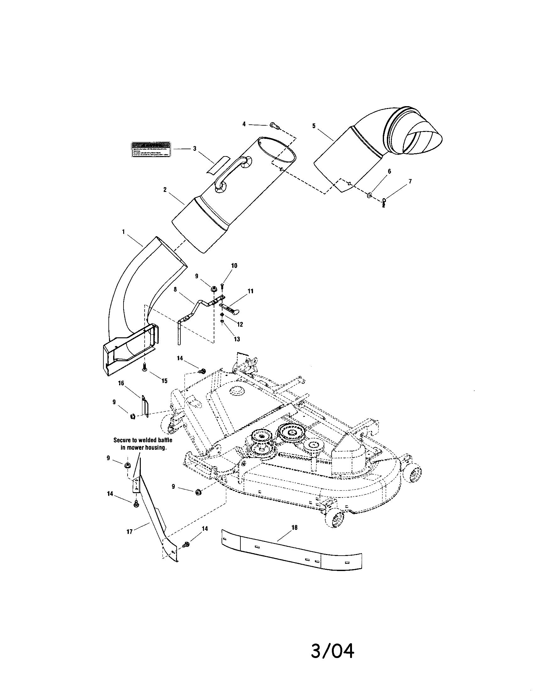 CHUTE AND BAFFLES