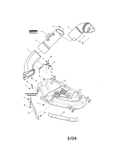 Chute and baffles