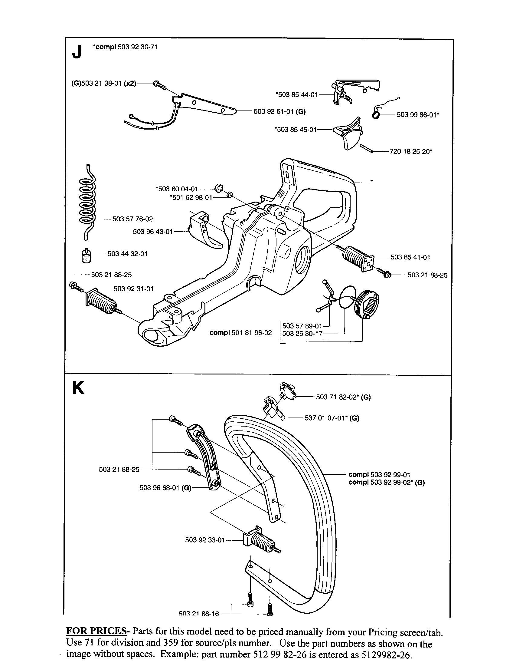 Handle (body) assy