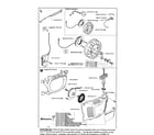 Husqvarna 359 EPA1 flywheel & ign, starter assy diagram