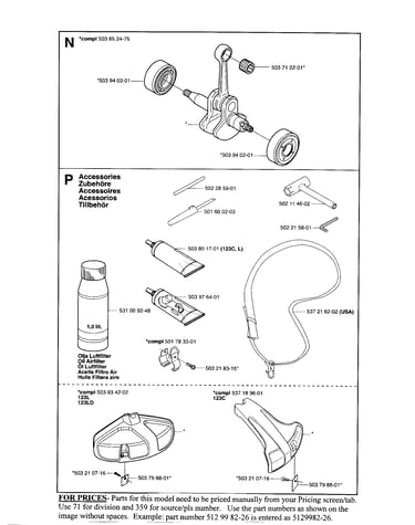 Crankshaft,accessories,harness,guard