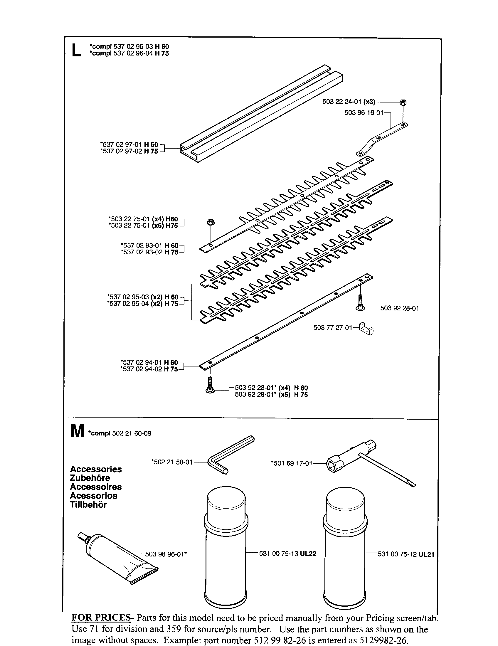 Cutter bars