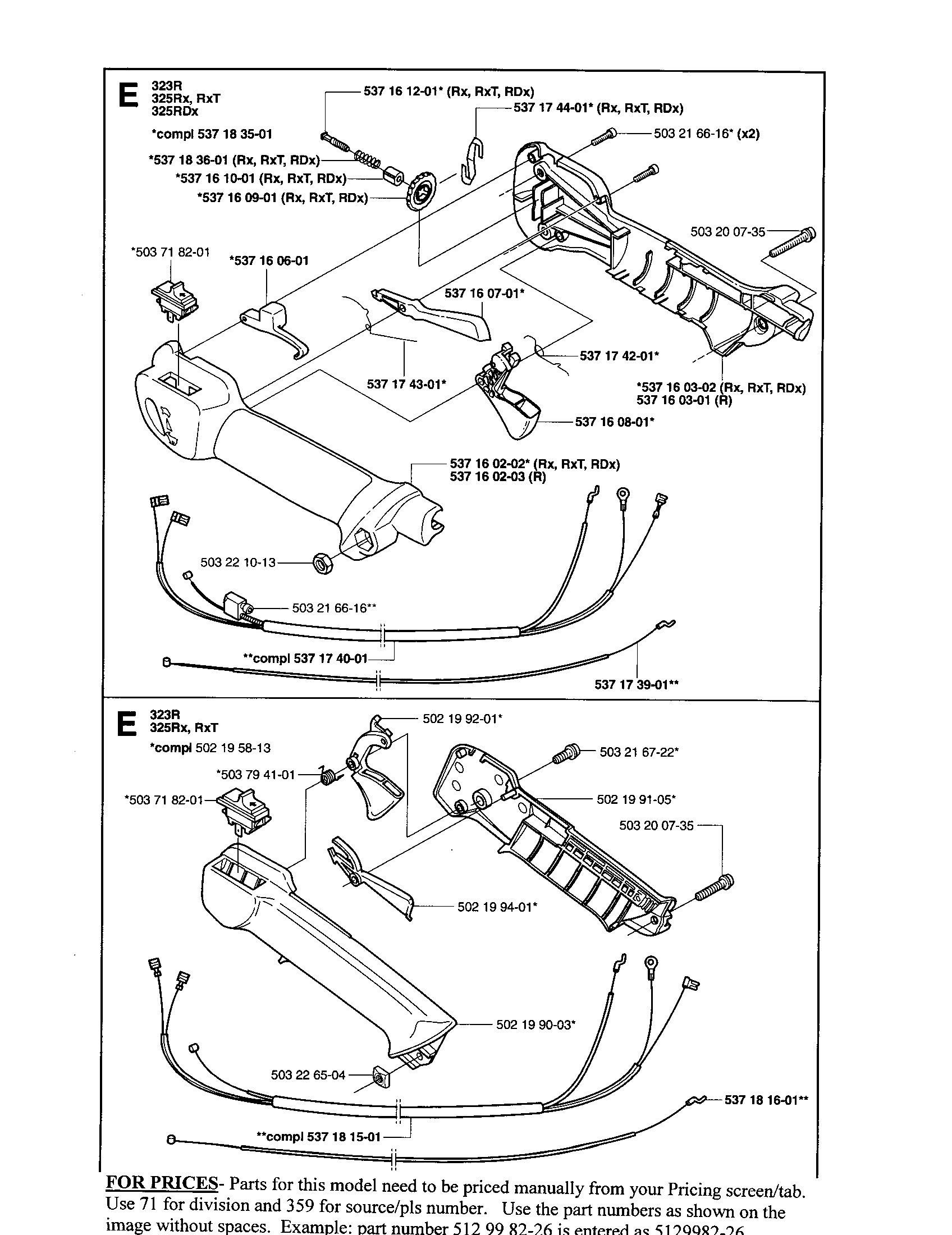 Control assy.