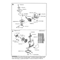 Husqvarna 325CX air filter, carb, starter diagram