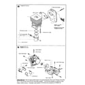Husqvarna 325CX cylinder, muffler, housing diagram