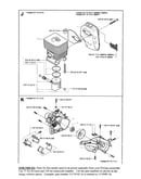 Cylinder,muffler,housing,clutch drum