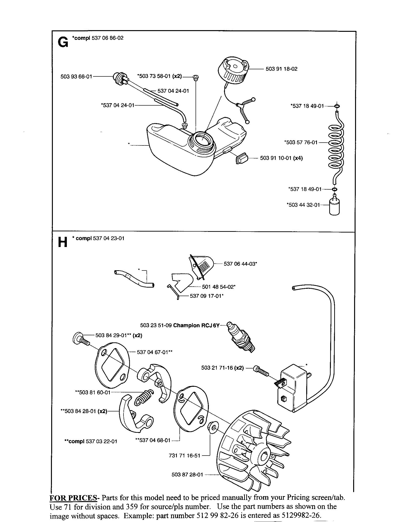 Fuel sys, clutch, ignition sys.