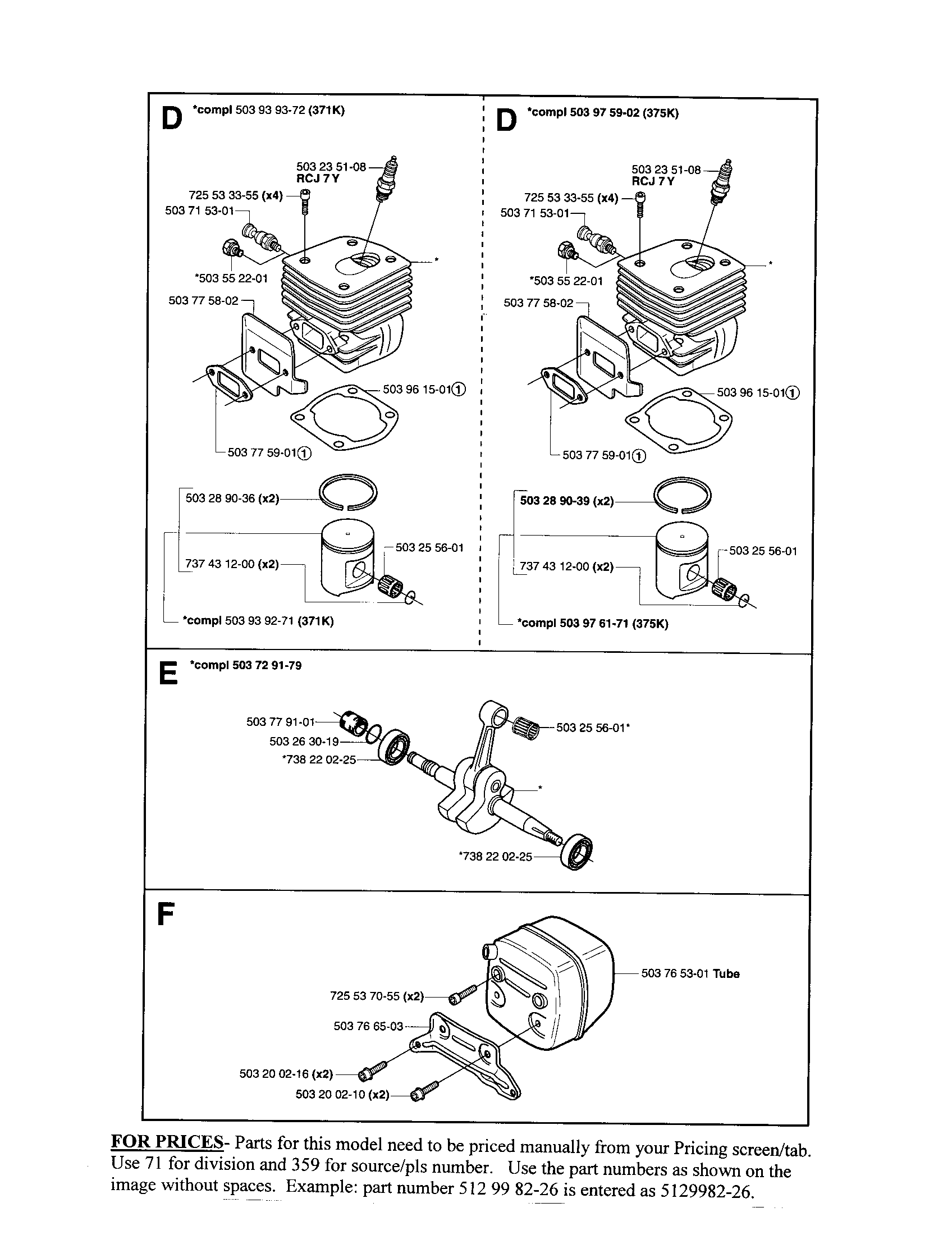 CYLINDER, CRANKSHAFT, MUFFLER