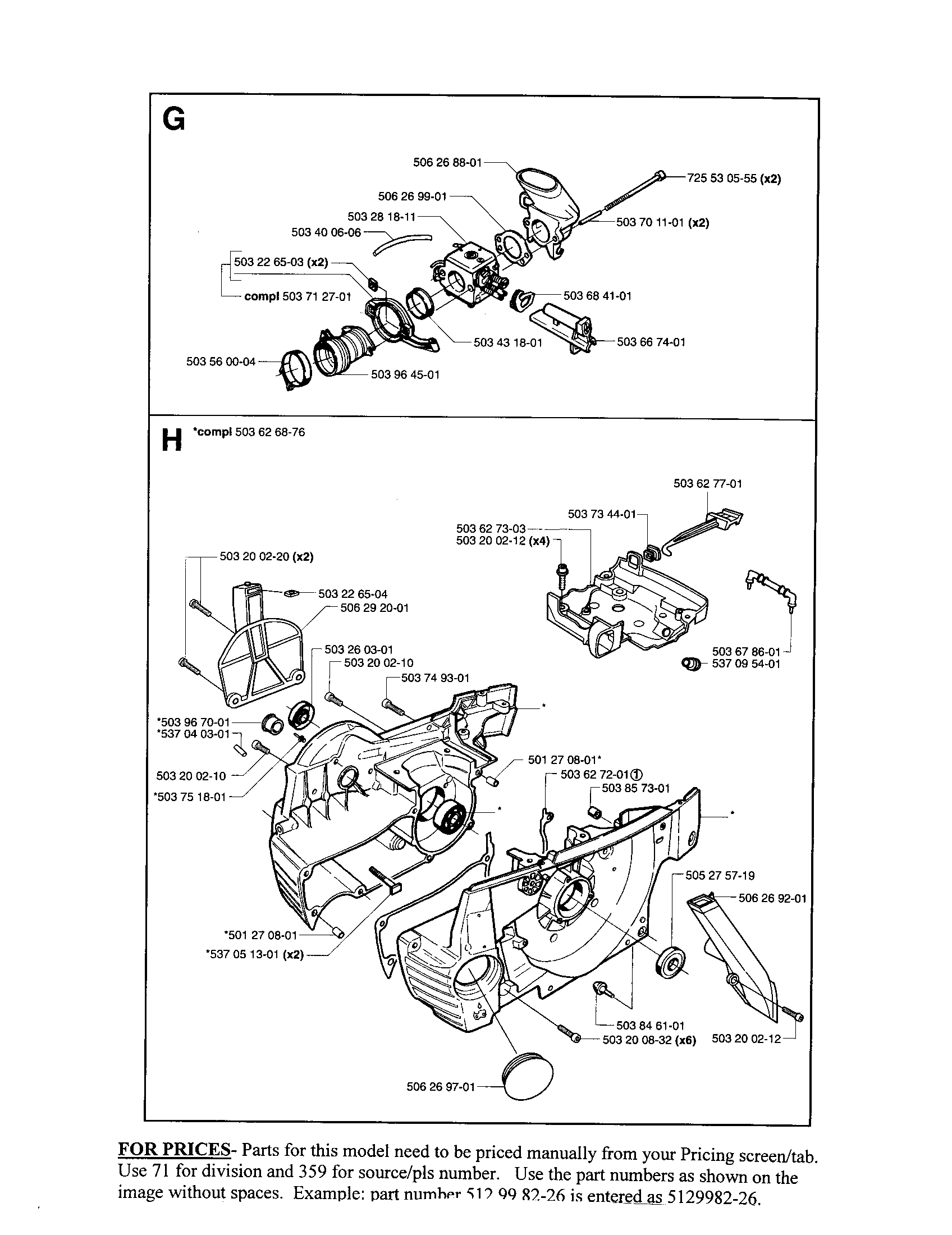 Carb, housing