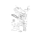 Craftsman 917773410 chassis/belt/debris shield diagram