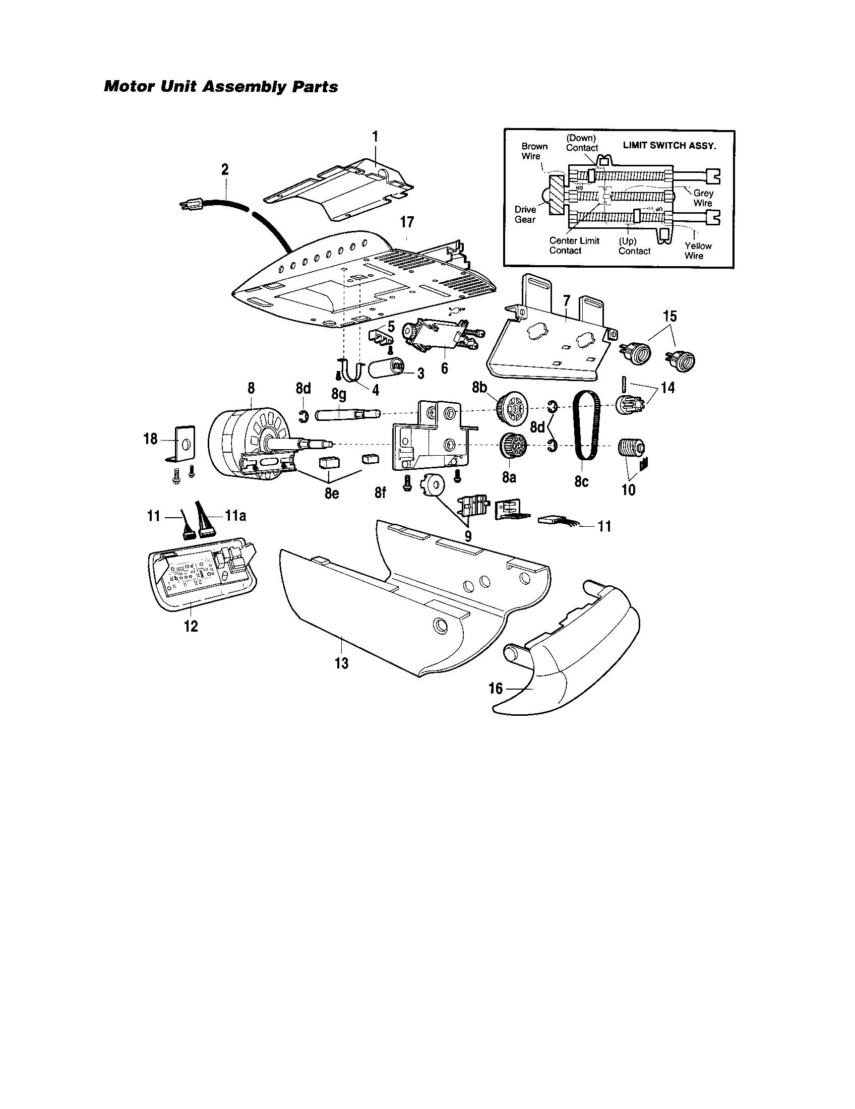 Motor unit assembly