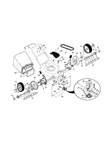 Wheels/tires/bag/belt