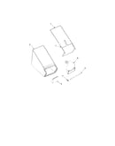 Chute deflector/bag frame/bag