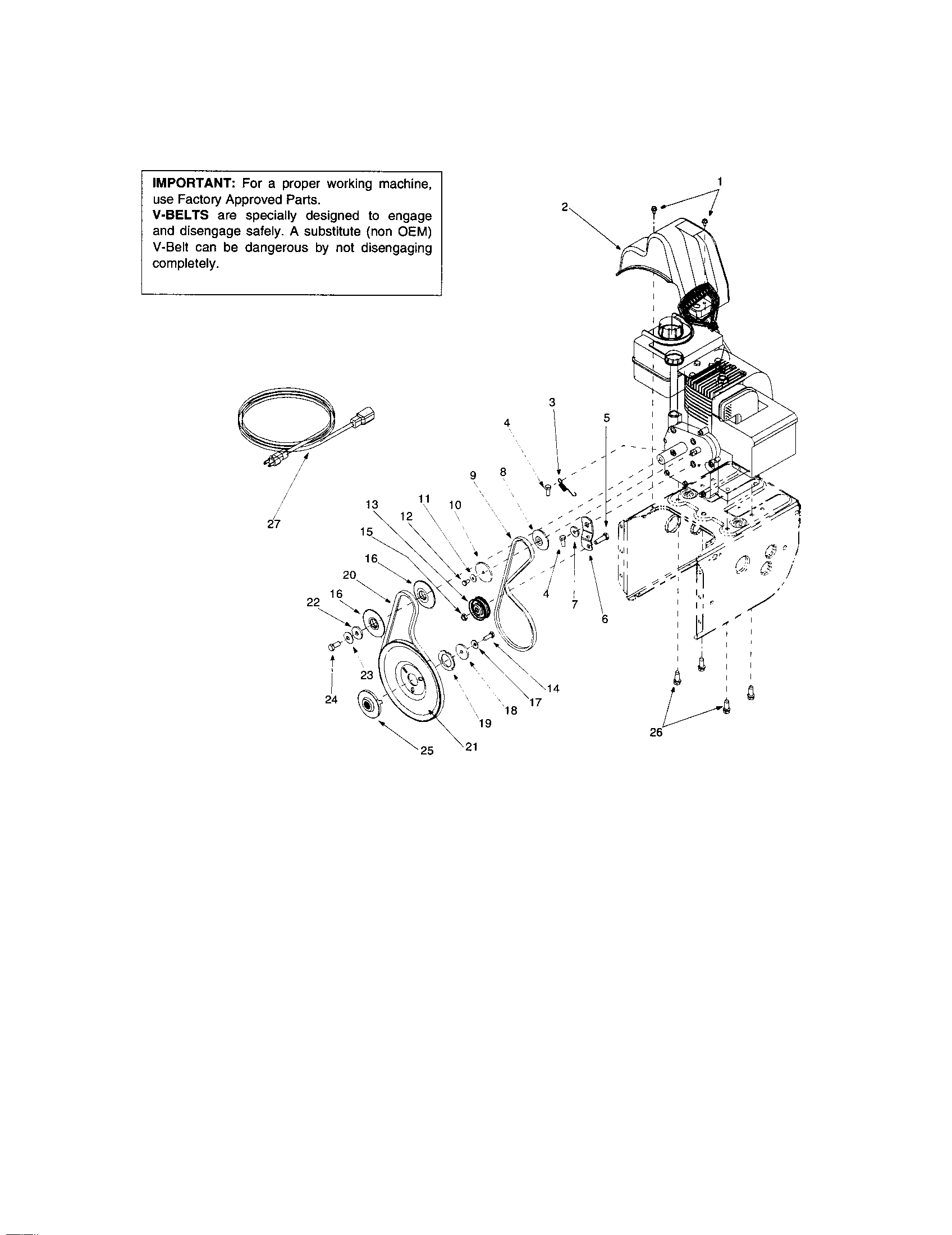 Belt cover/drive clutch bracket