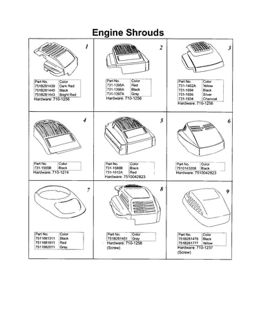 Engine shrouds