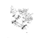 MTD 31AH763G401 axle/chain/driveshaft diagram