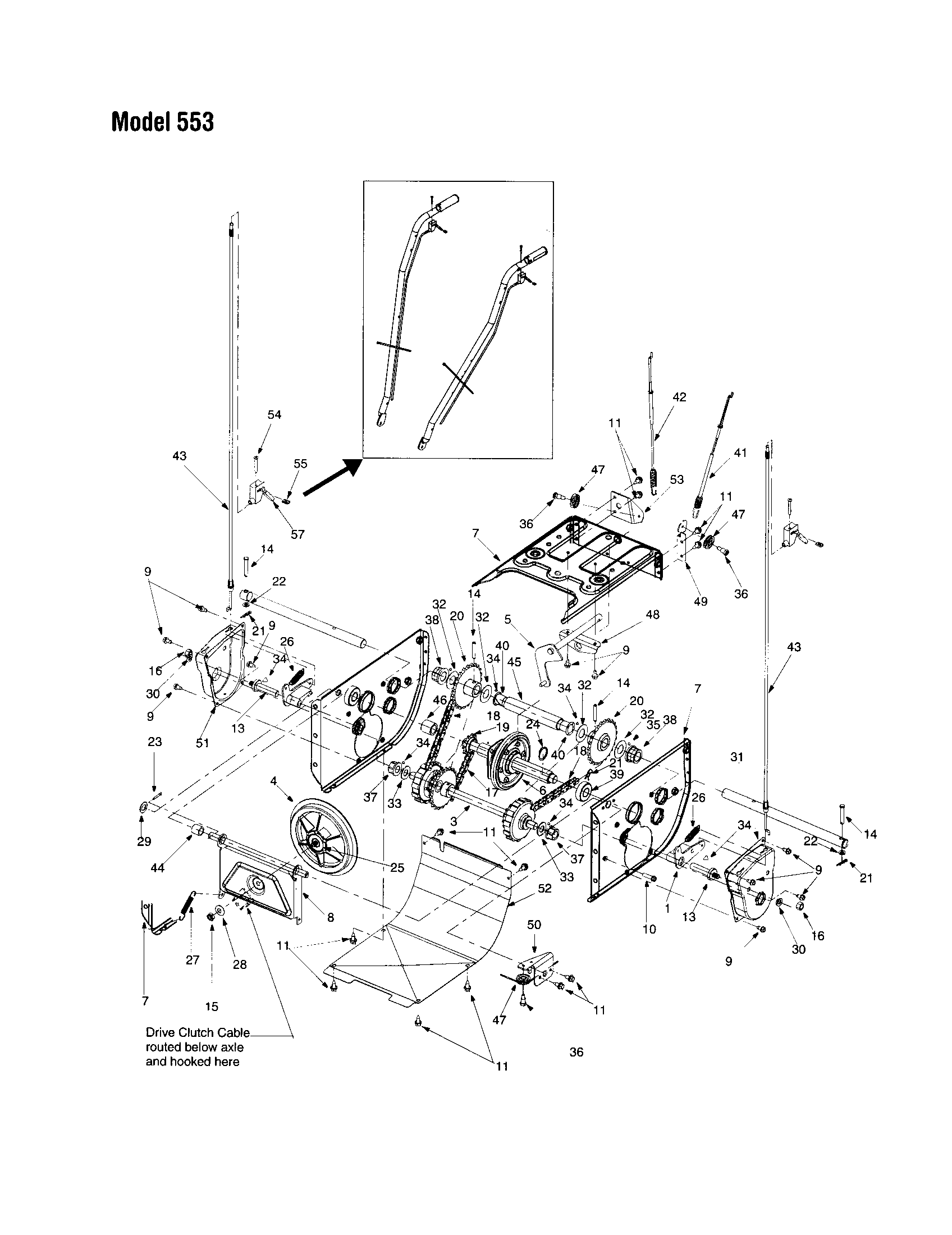 Tranmission frame assembly