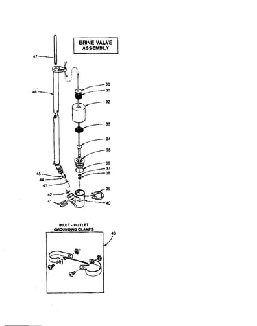 Brine valve assembly
