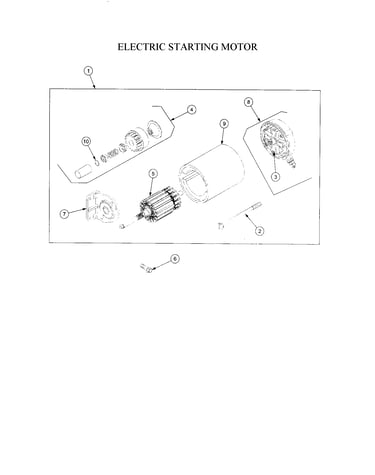Electric starting motor