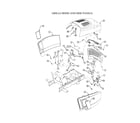 Cub Cadet 13A-254G712 grille, hood and side panels diagram