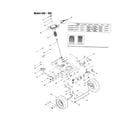 MTD 13AM662F163 axle and steering assembly diagram